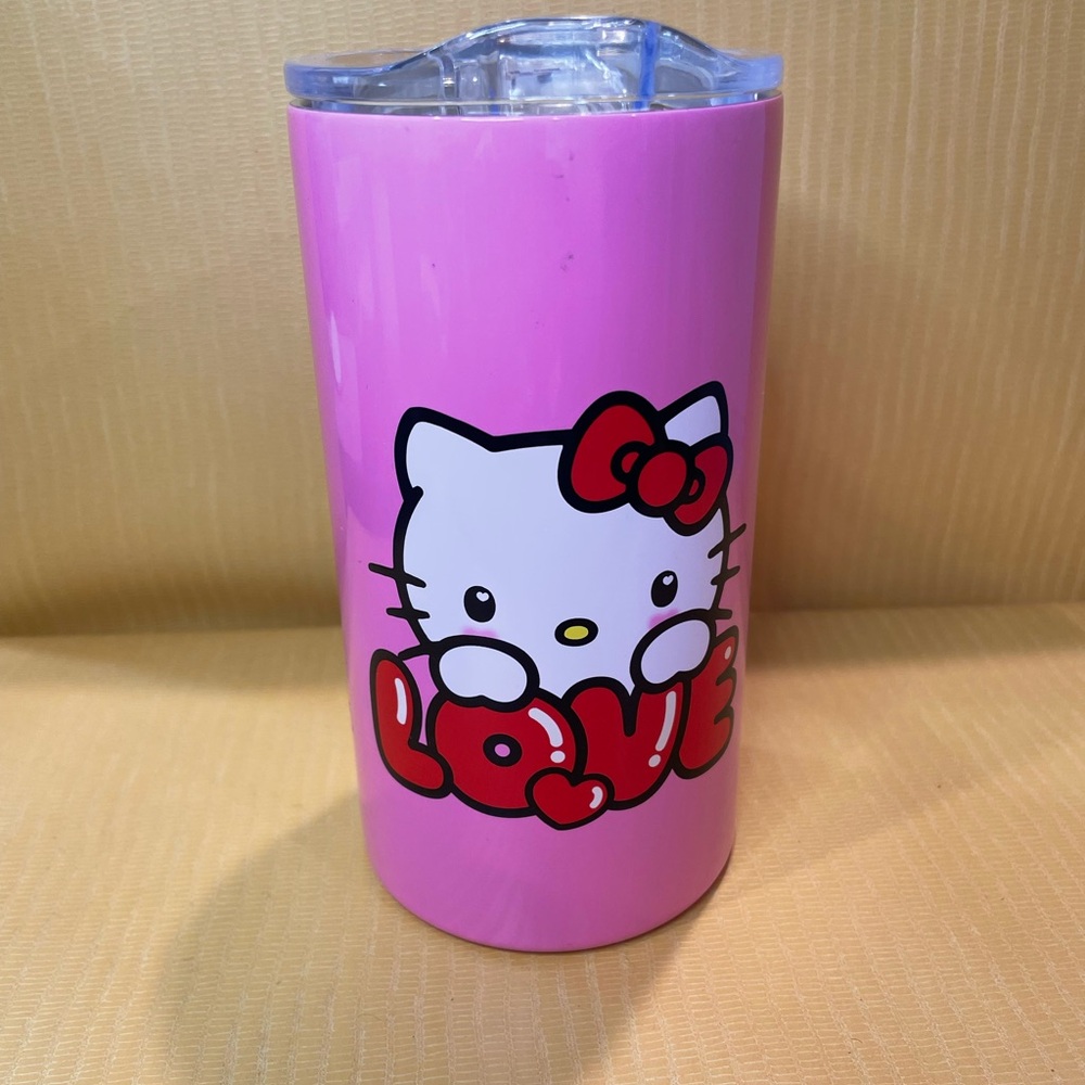 Hello Kitty Valentine’s 2024 Stainless Steel Tumbler with Handle 6.5”H X 3.5” D